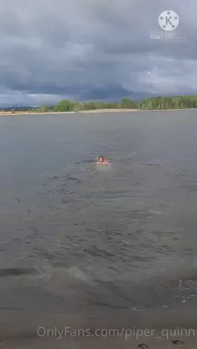 Jumped into the river not at the nude beach right before a truck drove 