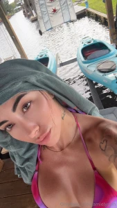 Soaking up all the sun out on the lake need more tanning oil asap haha