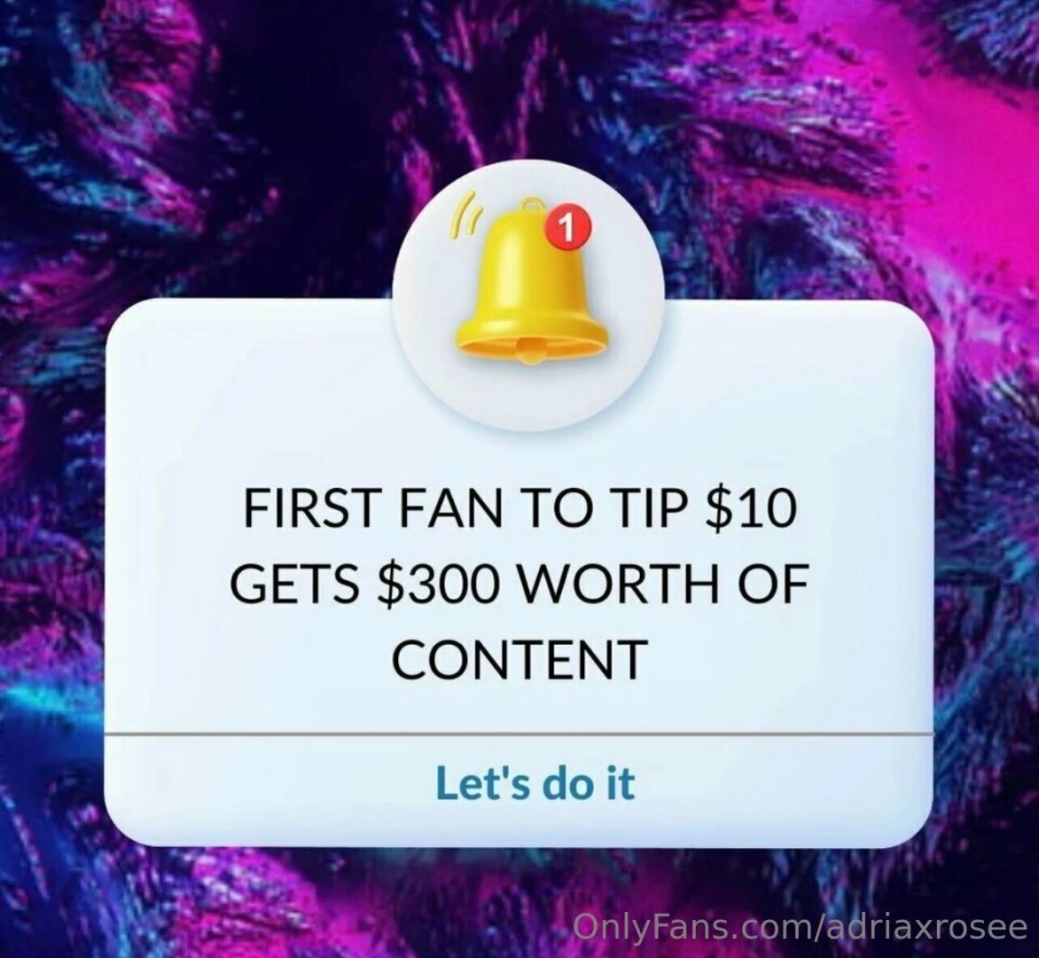 Sent immediately once tipped part 1 