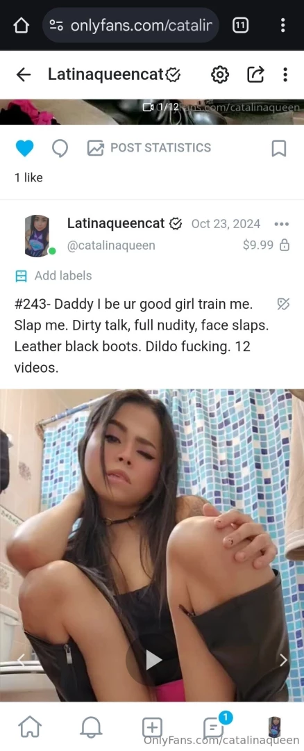 Little preview buy any vid u like or join my main latinaqueen 