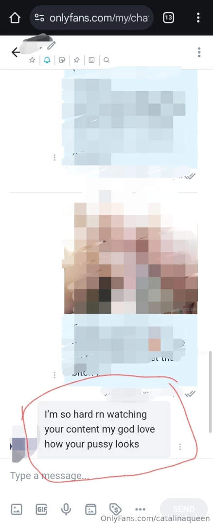 He just joined and sais this to me getting hot and bother fuck 