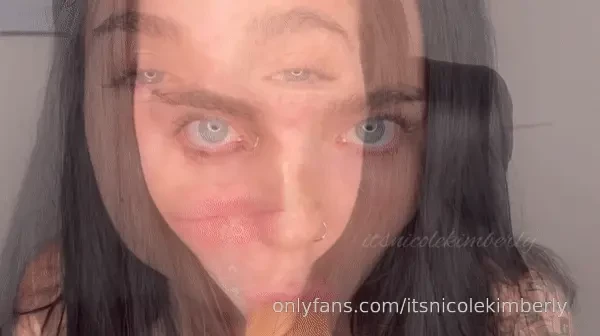 Like sloppy toppy watch me suck on my dildo up close wishing it was 