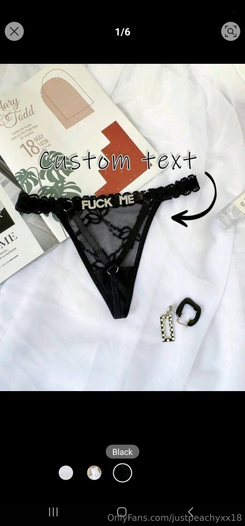 Hmmm custom panties with your name or face dm if interested part 1 