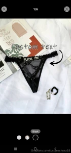 Hmmm custom panties with your name or face dm if interested part 1