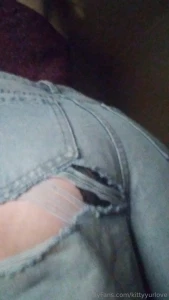 My pants ripped off today