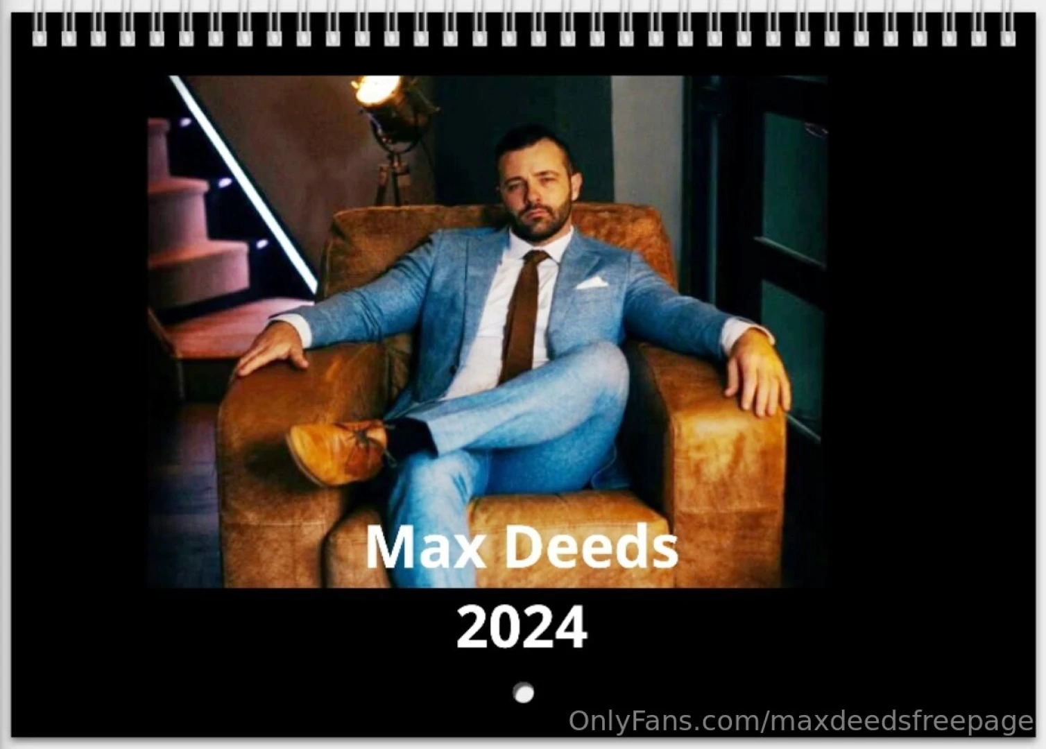 Only 7 signed max deeds 2024 calendars left deedsapparel com 