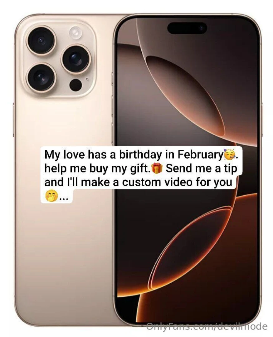 The more tips you send the more content i will make for you 