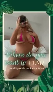 Tip 5 if you d cum on my tits tip 10 if you d cum inside me then check