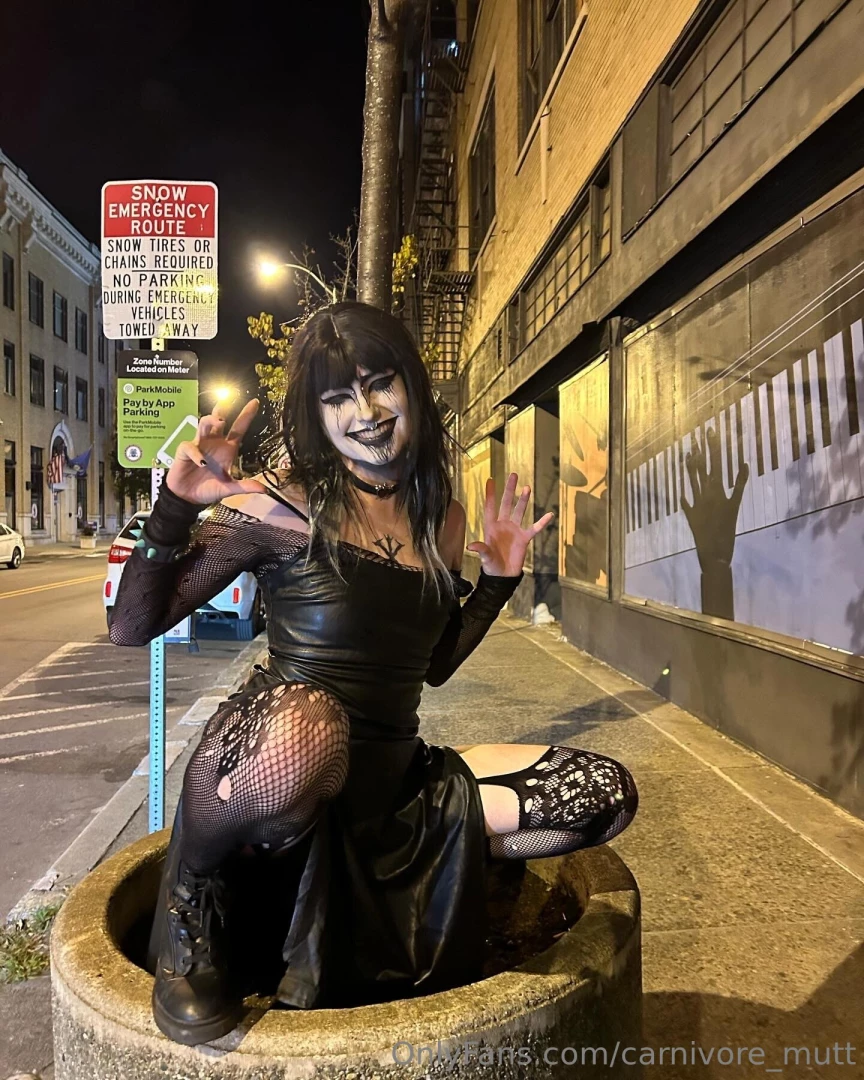 Scary goth alter ego 