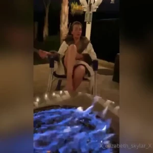 Last night under our gazebo smoking some