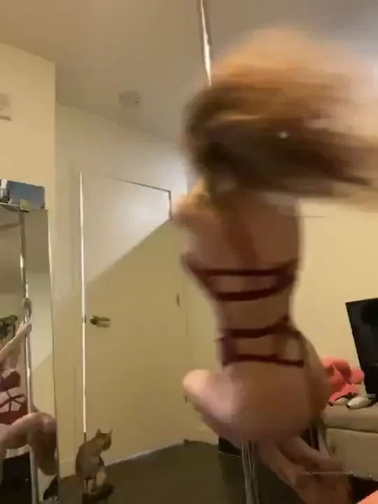 My first time trying to use the pole since i had surgery i m out of 