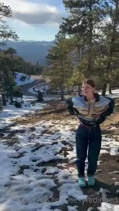 Hey look my sweater matches the view also titties 