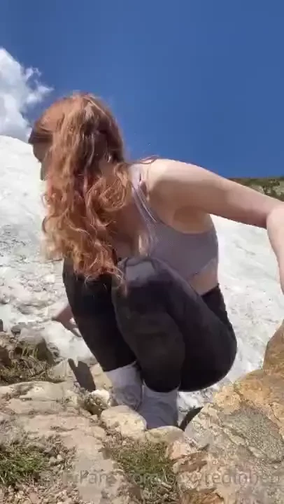 I forgot to share these goofy videos with you from when i went hiking 