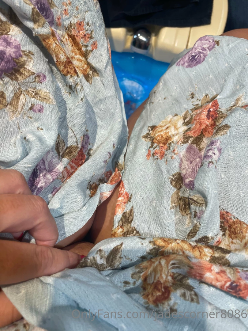 Pedicure time no panties here 