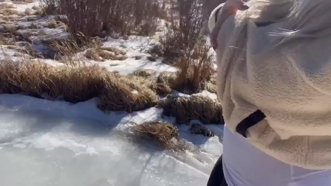 Froze my tits for you sooo cold today 