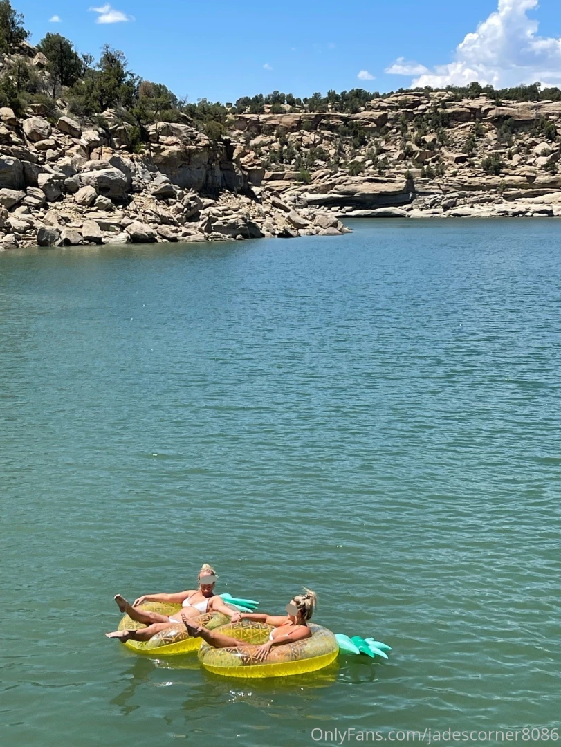 You can find us floating on pineapples topless at the lake part 1 