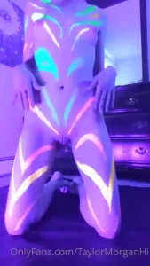 I broke out the blacklight and body paint again this stuff is so much