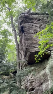 schleeey - Look a video of me repelling from 90ft overhang i lived don t worry 