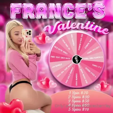 Spin amp win valentine s special hey babes this valentine s i m making 