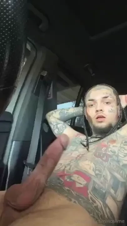 Watch me stroke my big cock and cum all over my car 