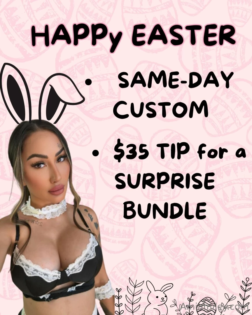 Happy easter hope your day is full of treats teasing and a very bad 