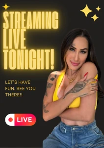Going live in 30 minutes the only place to watch my live show for free
