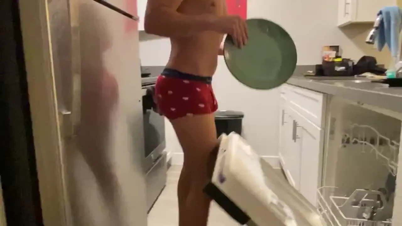 I tried to help porfi put away the dishes but we didn t get very far i 