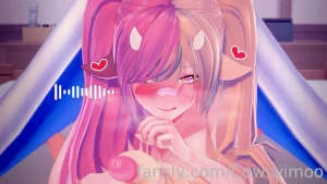 Delicioso mamartela mientras duermes blowjob vtuber hentai cowi