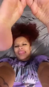 Feet up toes in mouth part 1