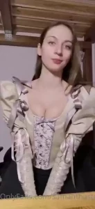 This corset and makes my boobs blow up wish there was something