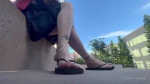 catprincessfeet - Cali soles flip flops toeless toe socks walking scrunching coming soon part 1 