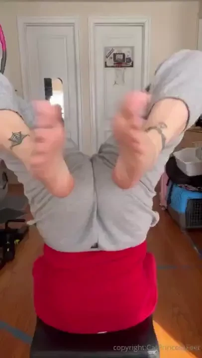 Soles or toes headstand feet in your face 