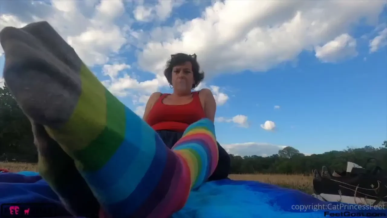 Teaser with itsthegoatsworld watch me pull my knee-highs off and show 