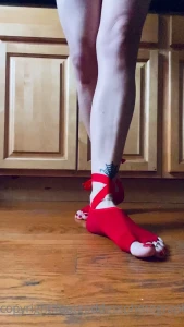 Prancing around in my sexy new toeless yoga socks you like