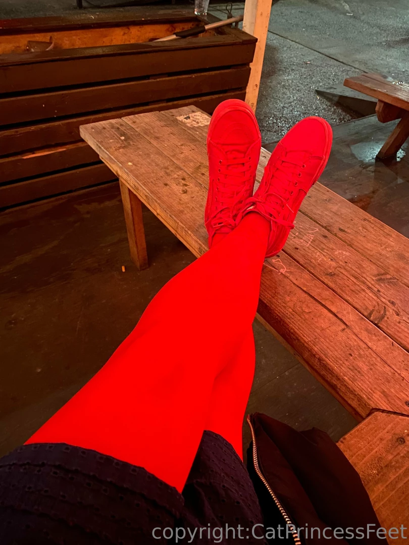 catprincessfeet - Tonights red tights and crazies part 10 