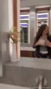 At the airport ready to board oops got caught by a girl