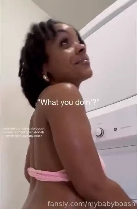 Give me a quickie in the laundry room fyp ebony backshots 