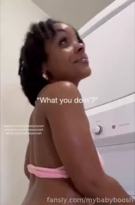 Give me a quickie in the laundry room fyp ebony backshots