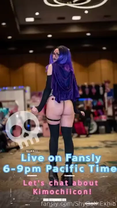 Live on fansly tonight 6-9pm pacific time lets chat about kimochiicon 
