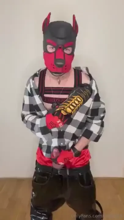 Horny boy playing with nike tn sneakers and adidas socks 