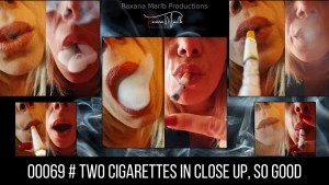 00069 two cigarettes in close up so good i love watching myself in part 1