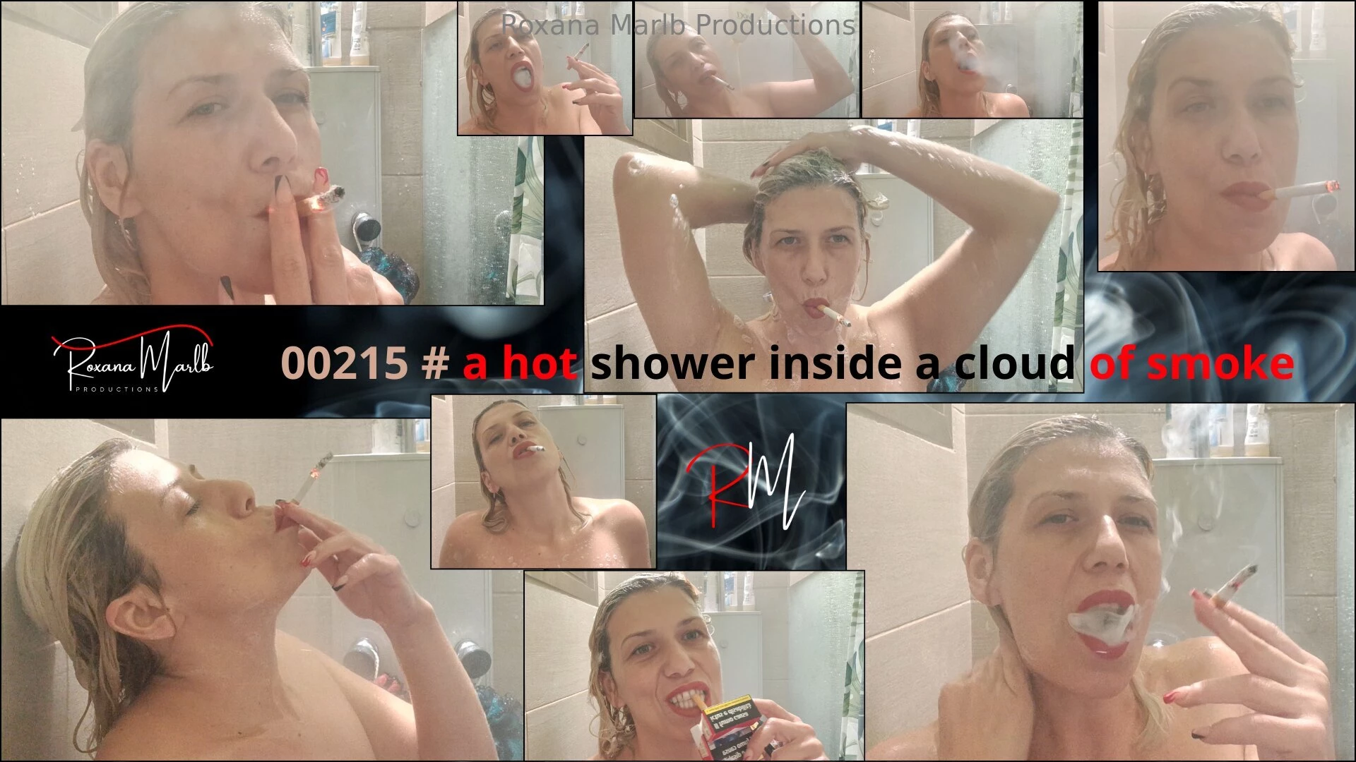 00215 a hot shower inside a cloud of smoke i love smoking in the 