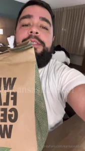 Feed me more eating till my hearts content with chicken wings and my