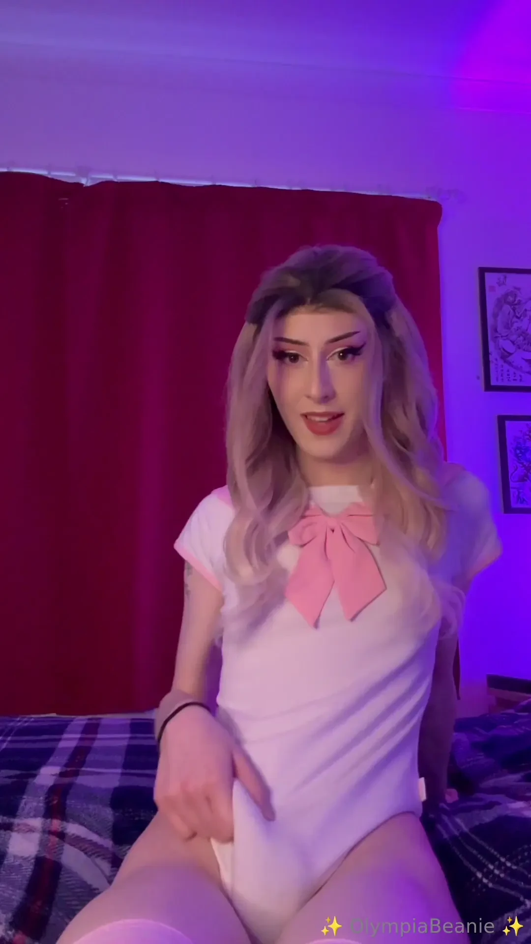 Trying a new toy curtesy of charles and a new outfit too lt 3 thankie 