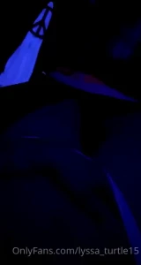 Little tease in the black light