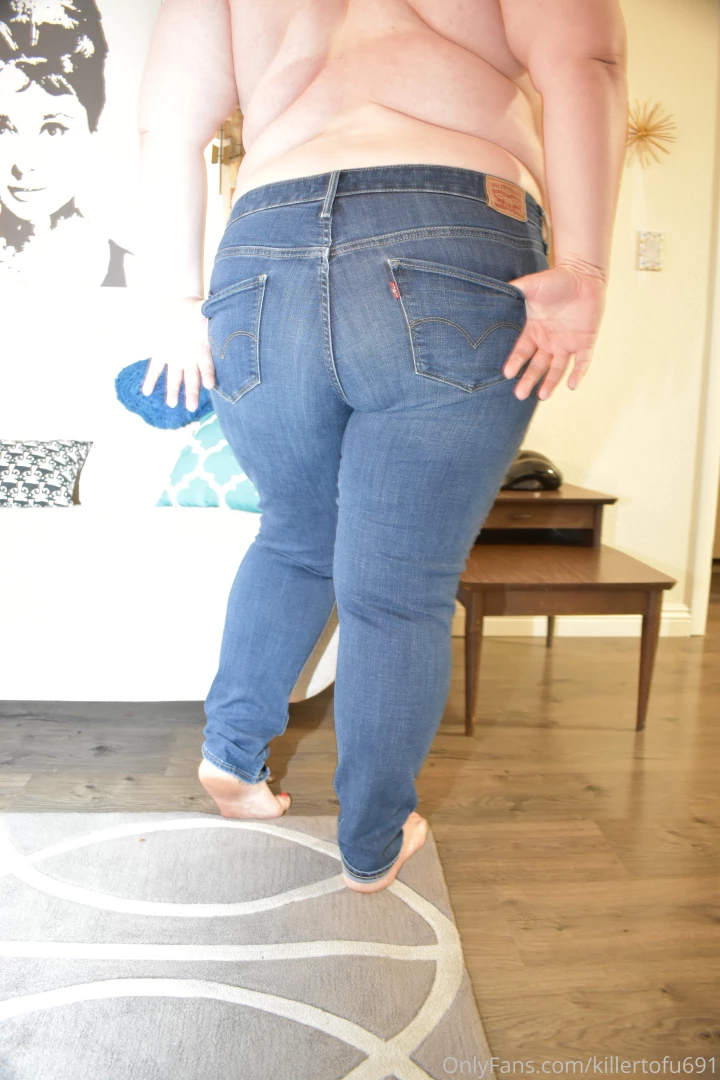 Blue jean baby bbw jeans bluejeans topless tits bigtits naturaltits part 8 