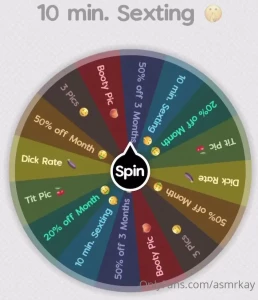 asmrkay - Our first wheel of fun for february regard you ll always win a fun 