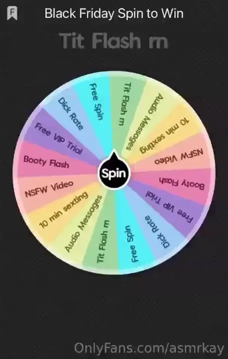 Black friday free spin to win everyone gets 1 free spin or pay to play 