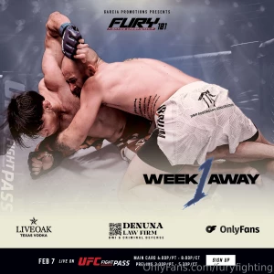 One week away dallas tx we re bringing fury 2025 to you let s go