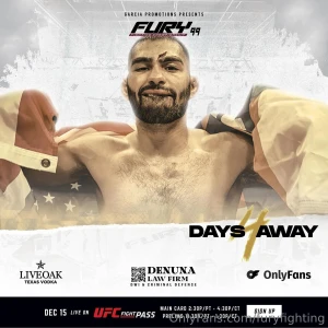 4 days to go before fury fc99 a stacked card with some of your